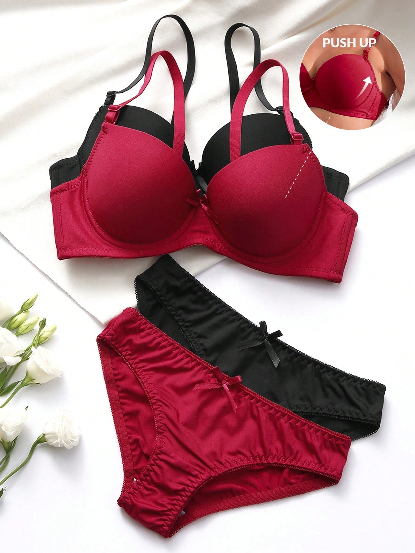 Buy online Beige Solids Bras And Panty Set from lingerie for Women