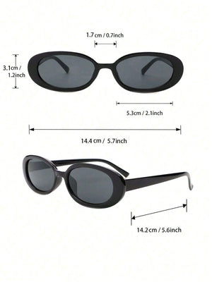 3 Pairs European And American Style Fashionable And Unique Square/ Triangle Shaped Sunglasses - Negative Apparel