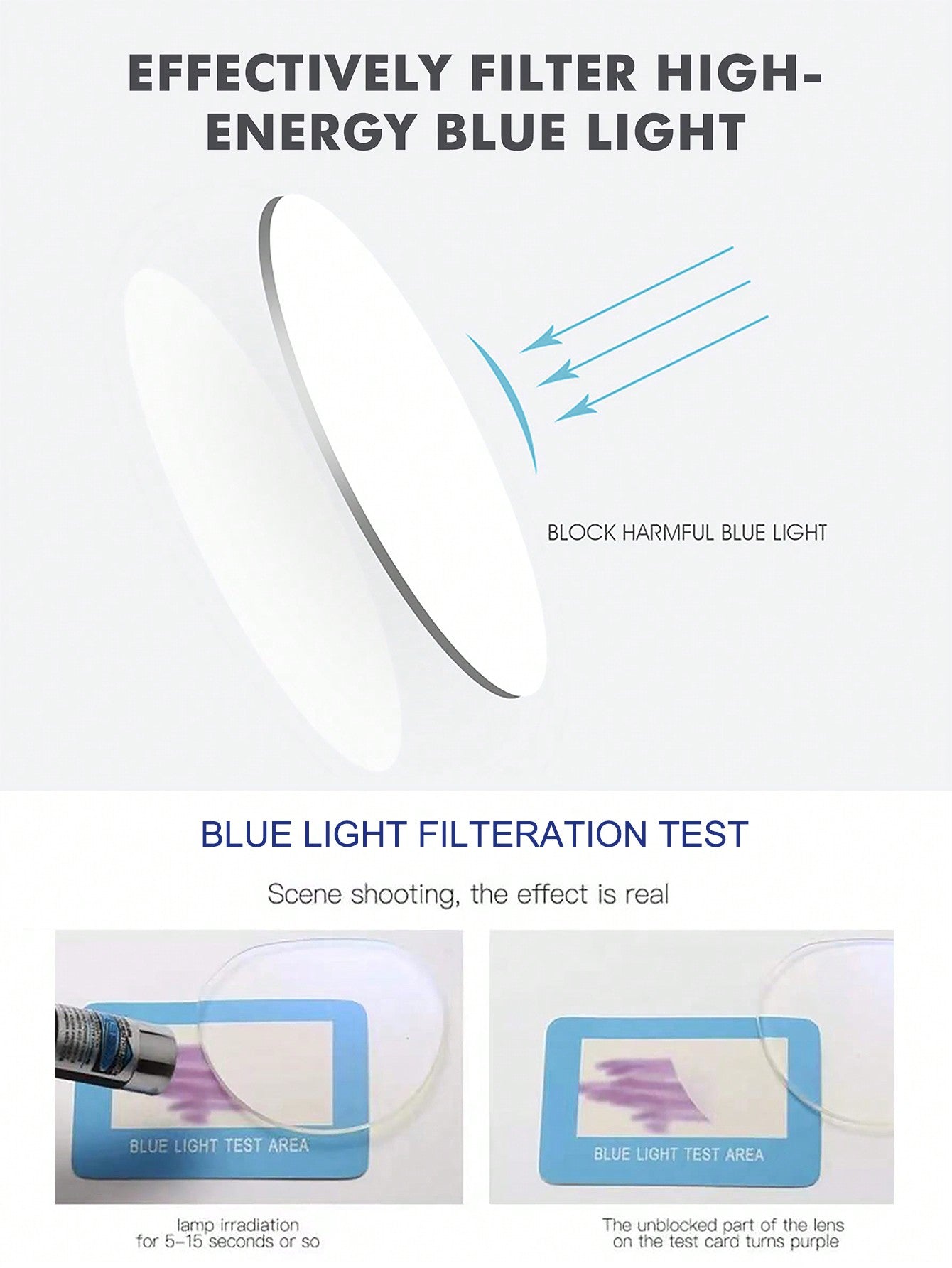 3pcs Unisex Square Frame Blue Light Blocking Glasses For Daily Wear - Negative Apparel