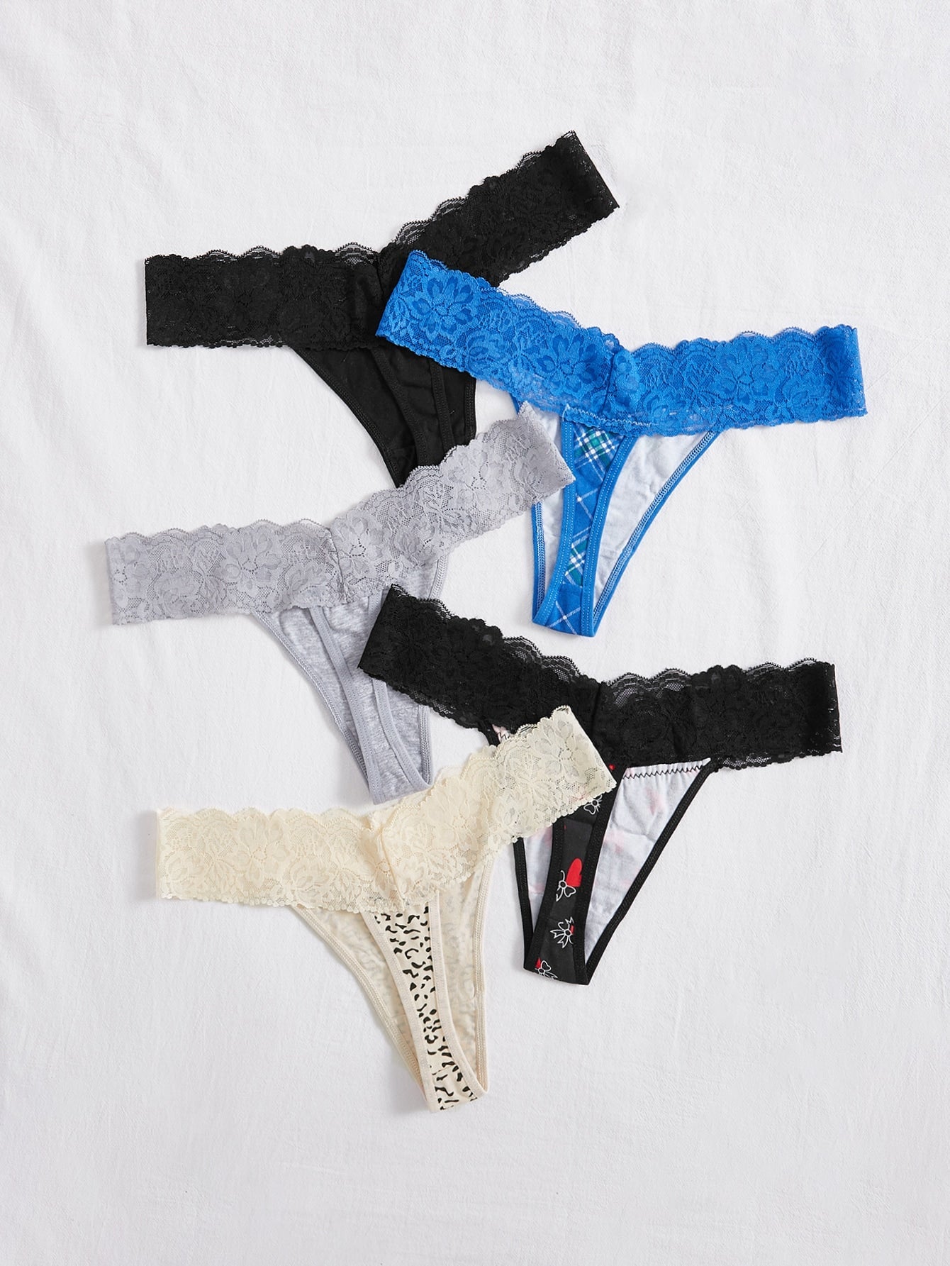 Primark Online Shop Lingerie Women's Sexy Underwear 5 Pieces A