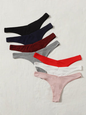 7pack Ribbed Knit Panty Set - Negative Apparel