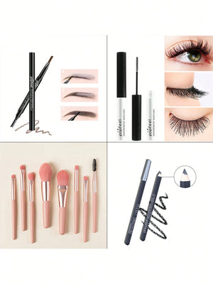 All In One Eye Makeup Set, Long-Wearing Eye Makeup Product With Brush Kit - Negative Apparel