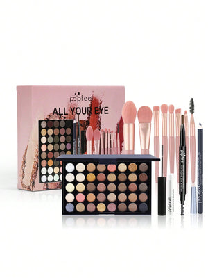 All In One Eye Makeup Set, Long-Wearing Eye Makeup Product With Brush Kit - Negative Apparel