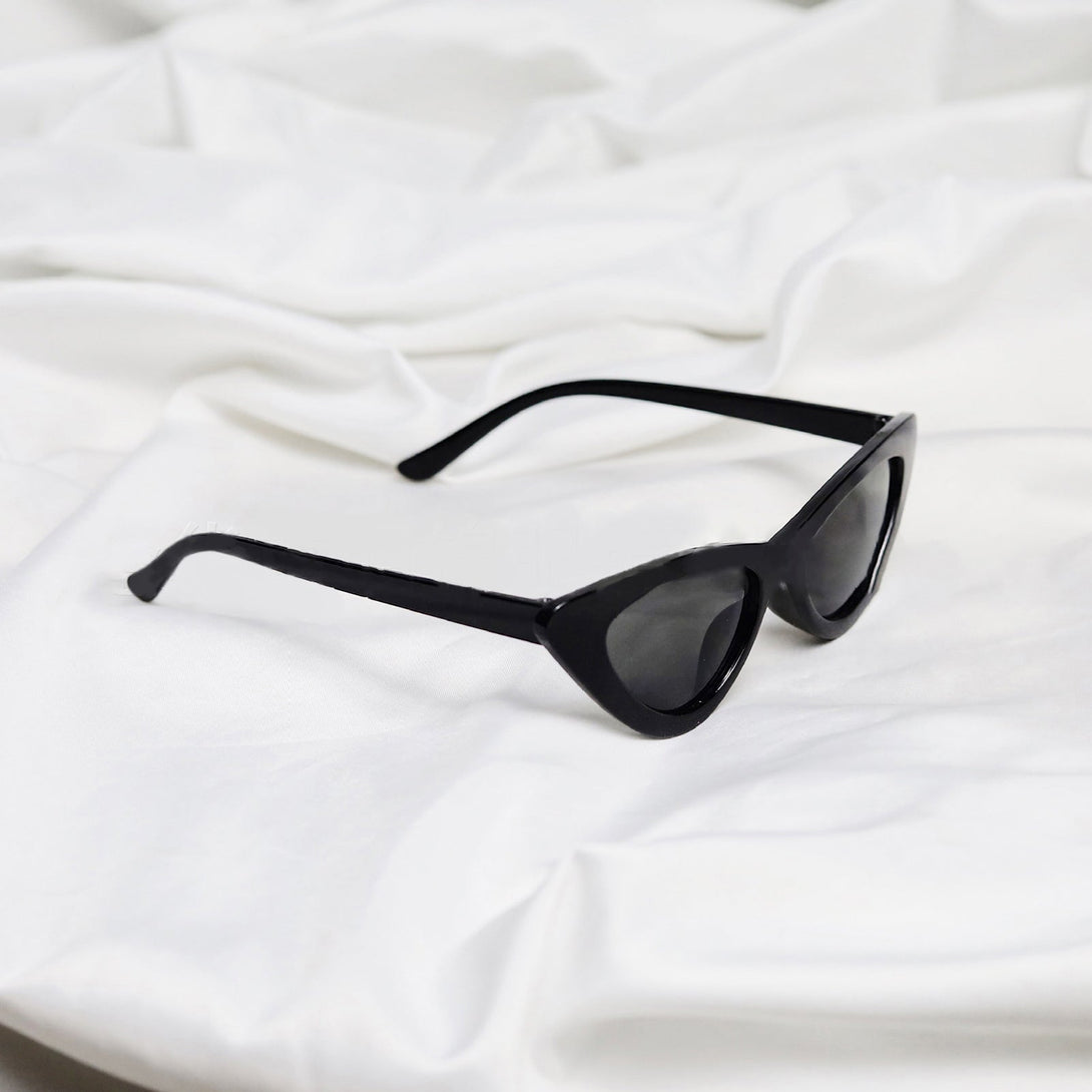 Cat Eye Black Sunglasses - Negative Apparel