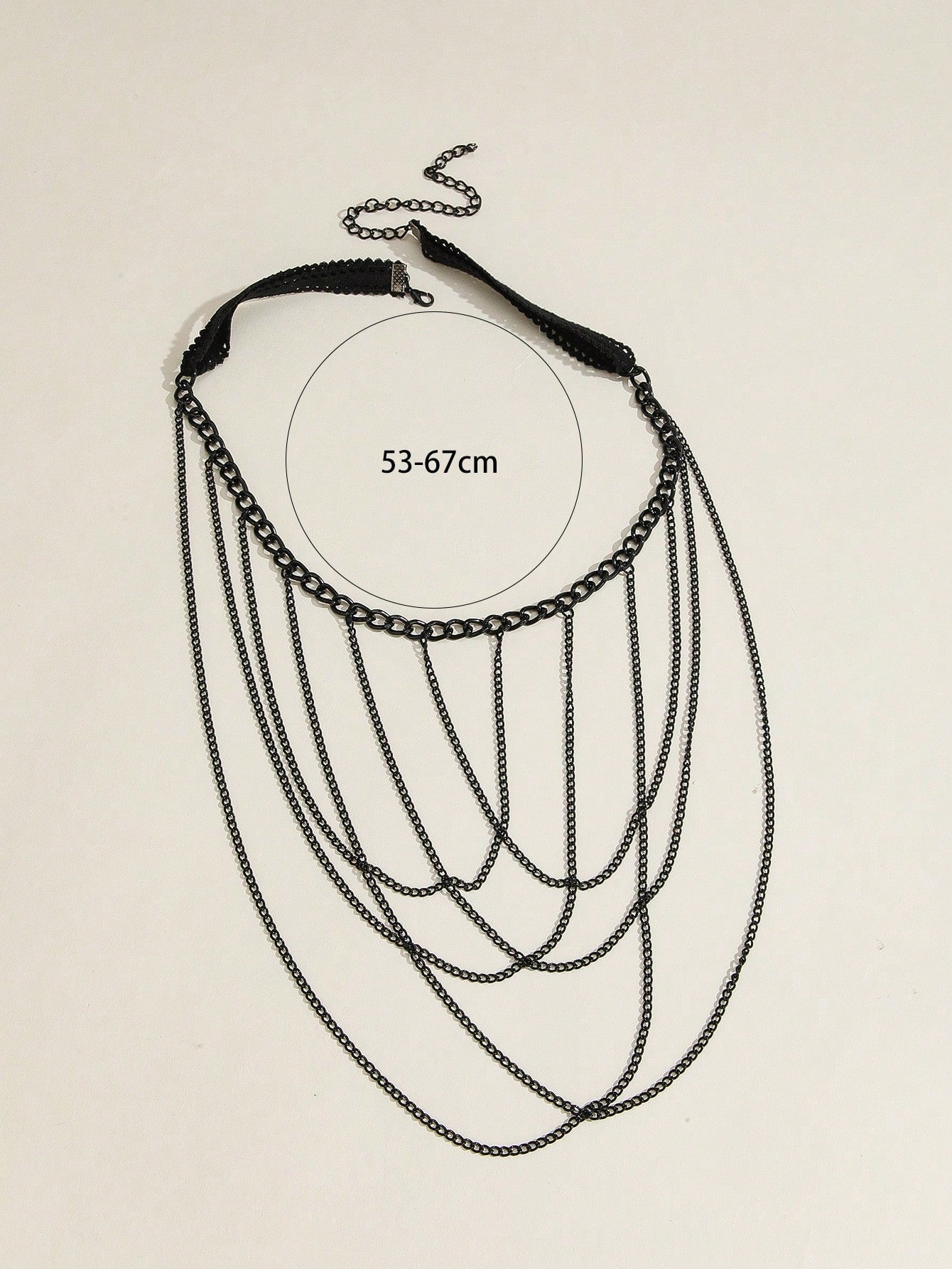 Chain Decor Layered Waist Chain - Negative Apparel