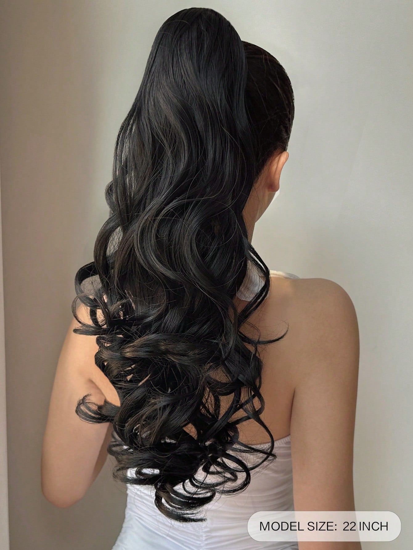 Claw Ponytail Extension 20 Inch Ombre Natural Wave Wavy Clip in