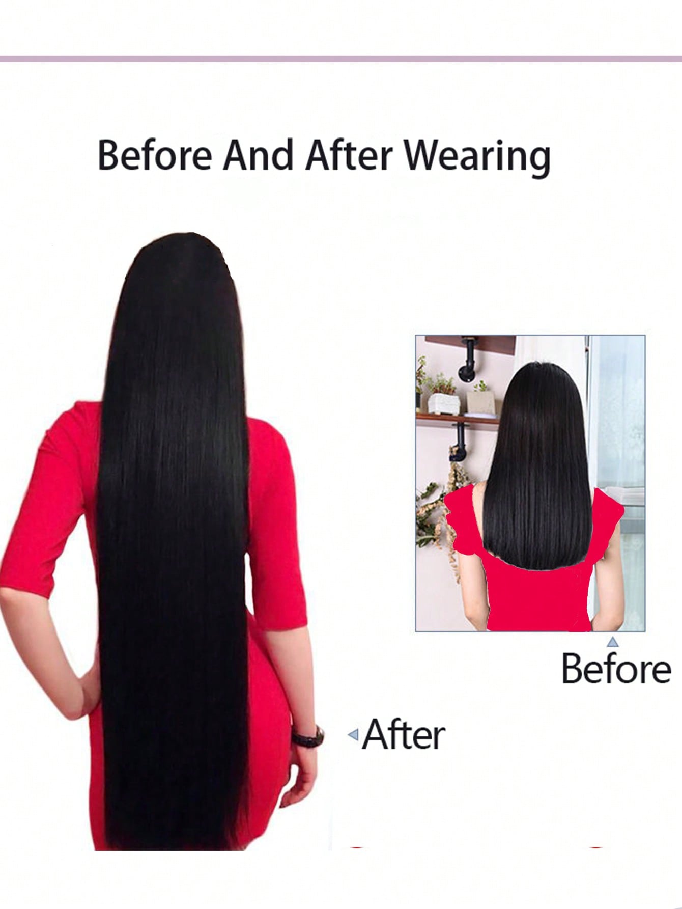 Extra long hotsell clip in extensions