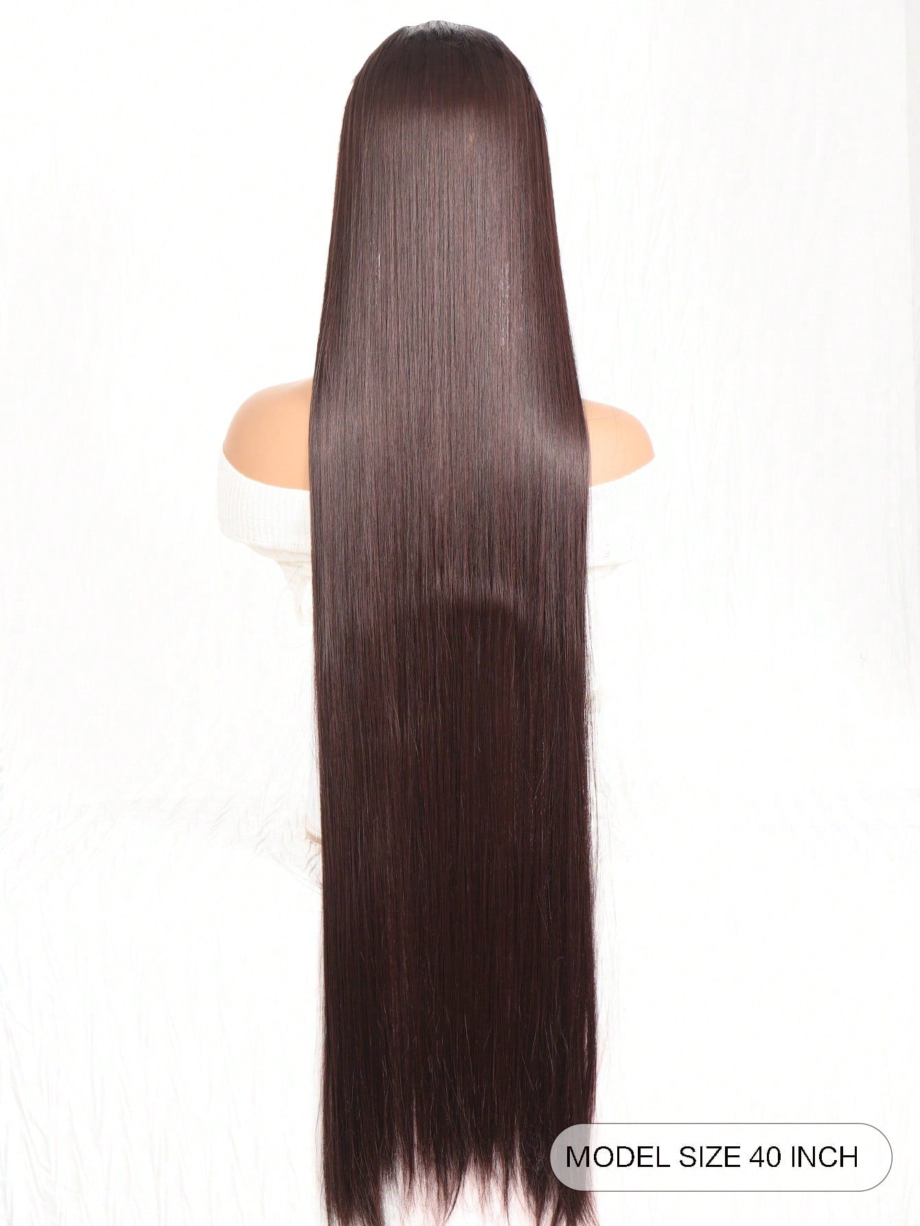 Clip In Hair Extensions 20-40 Inch Extra long Straight Brown Mixed Blonde Fake Hairpiece 5 Clips Synthetic Hair Extensions For Women Daily Use - Negative Apparel