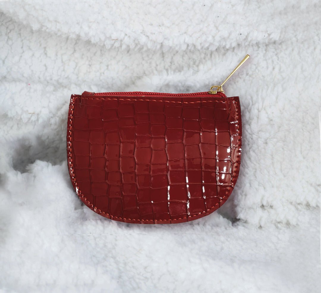 Crocodile Embossed Coin Purse - Negative Apparel