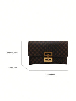 Fashionable Printed Clutch Bag With Large Capacity For Women - Negative Apparel