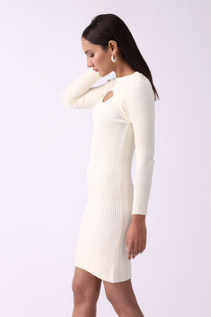 Front Cut Out Bodycon Sweater - Negative Apparel