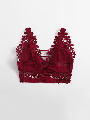 Guipure Lace Longline Bralette - Negative Apparel