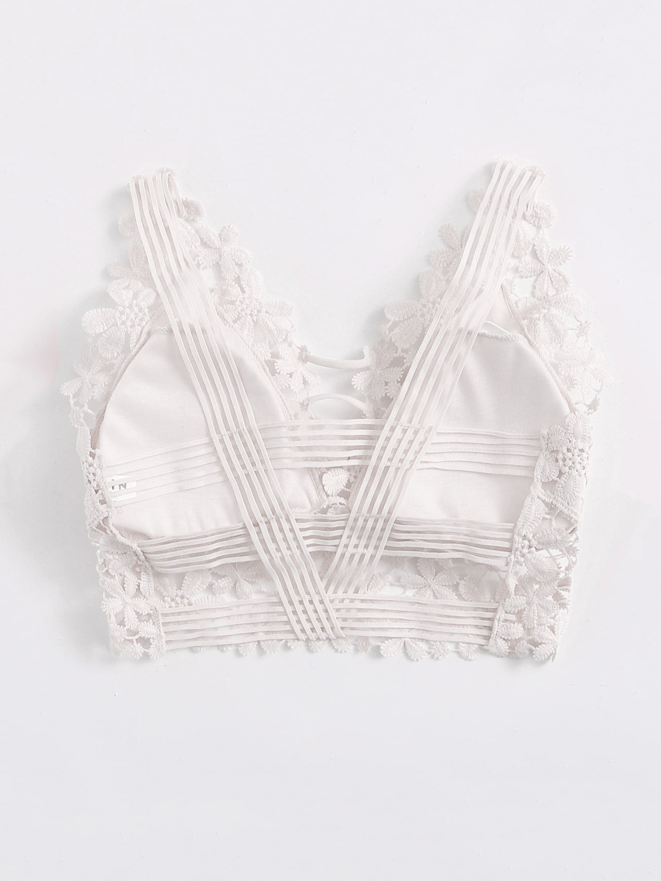 Guipure Lace Longline Bralette - Negative Apparel