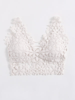 Guipure Lace Longline Bralette - Negative Apparel