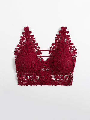 Guipure Lace Longline Bralette - Negative Apparel