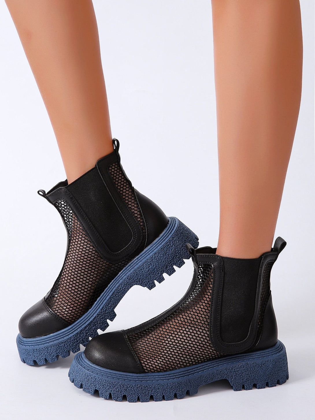 Hollow Out Ankle Boots - Negative Apparel