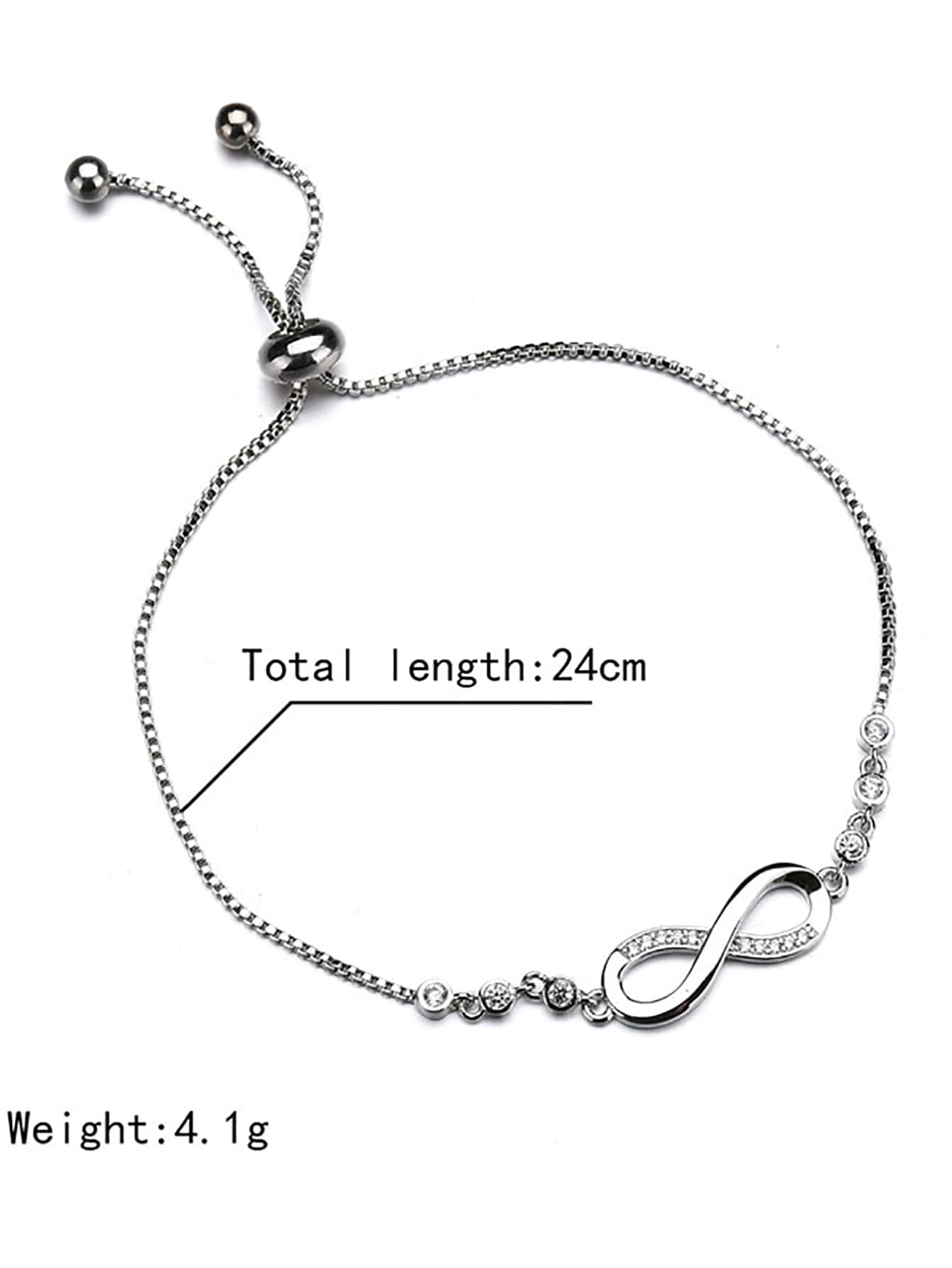 Infinity Decor Bracelet - Negative Apparel