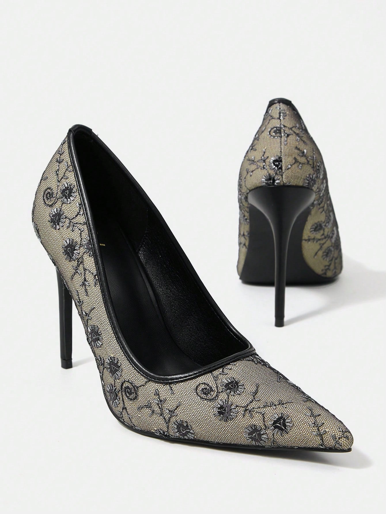 Ladies' High Heel Stiletto Pointed Toe Pumps - Negative Apparel