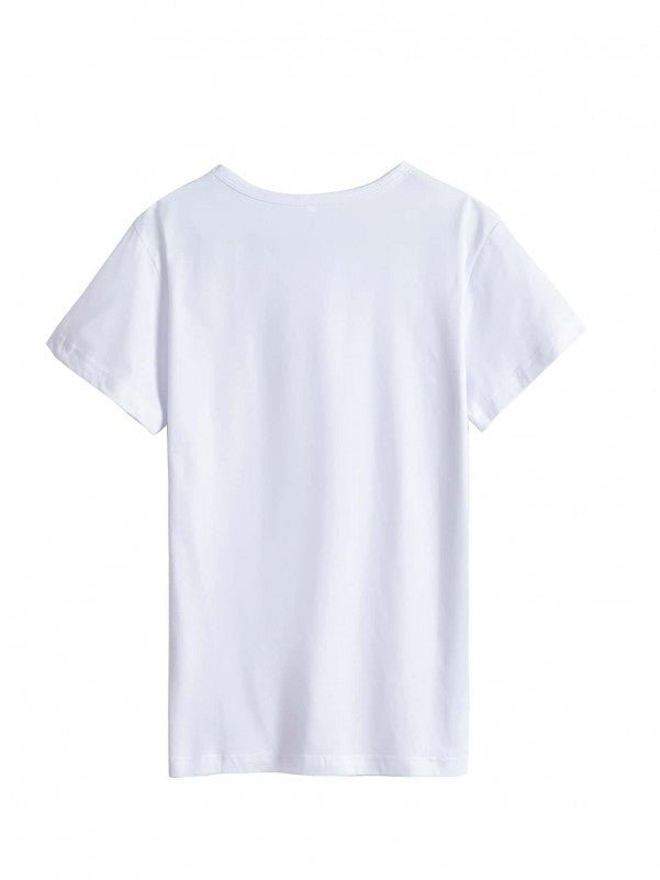 Letter Graphic Short Sleeve Tee - Negative Apparel