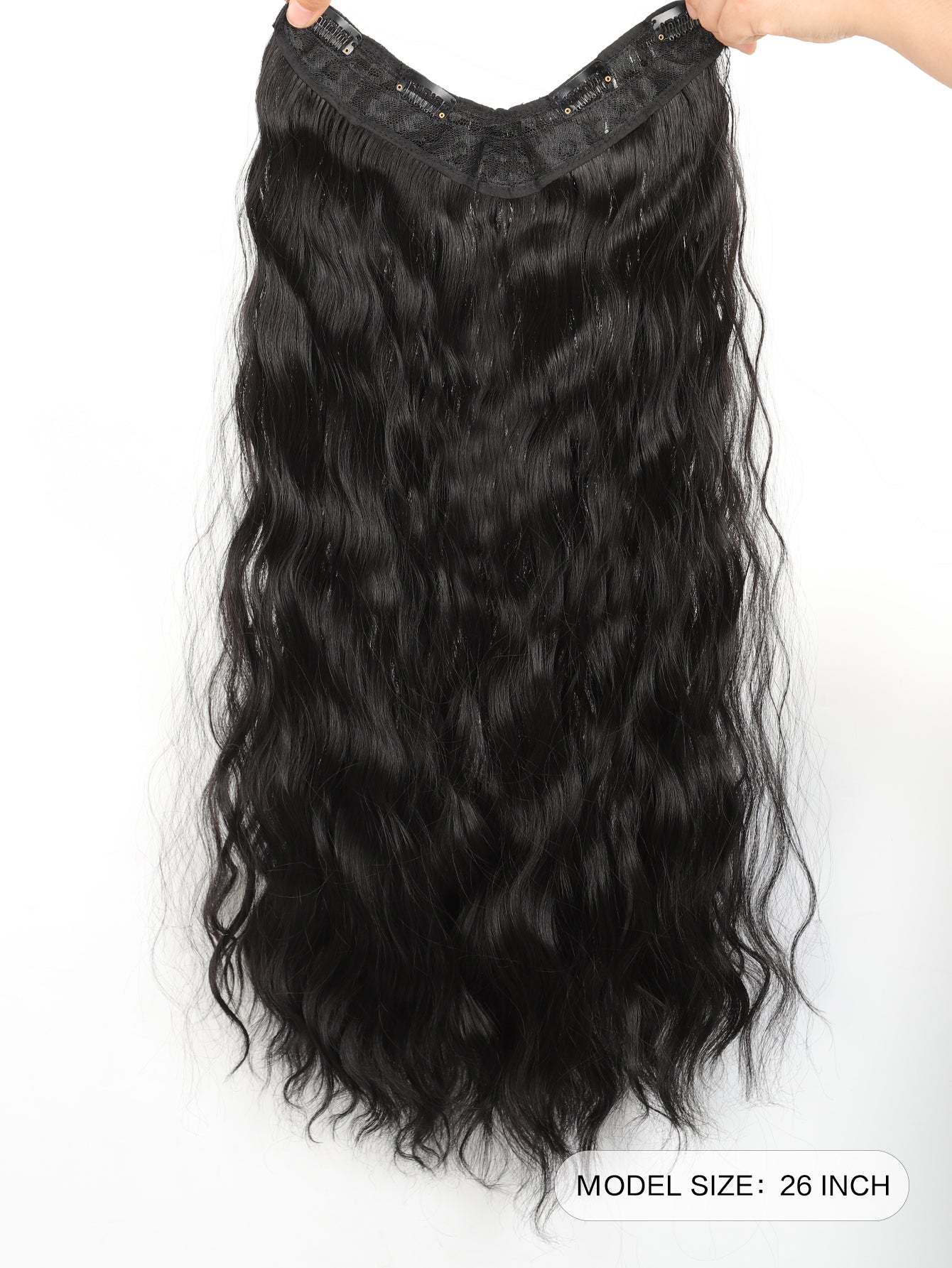 Long Curly Synthetic Hair Extension - Negative Apparel