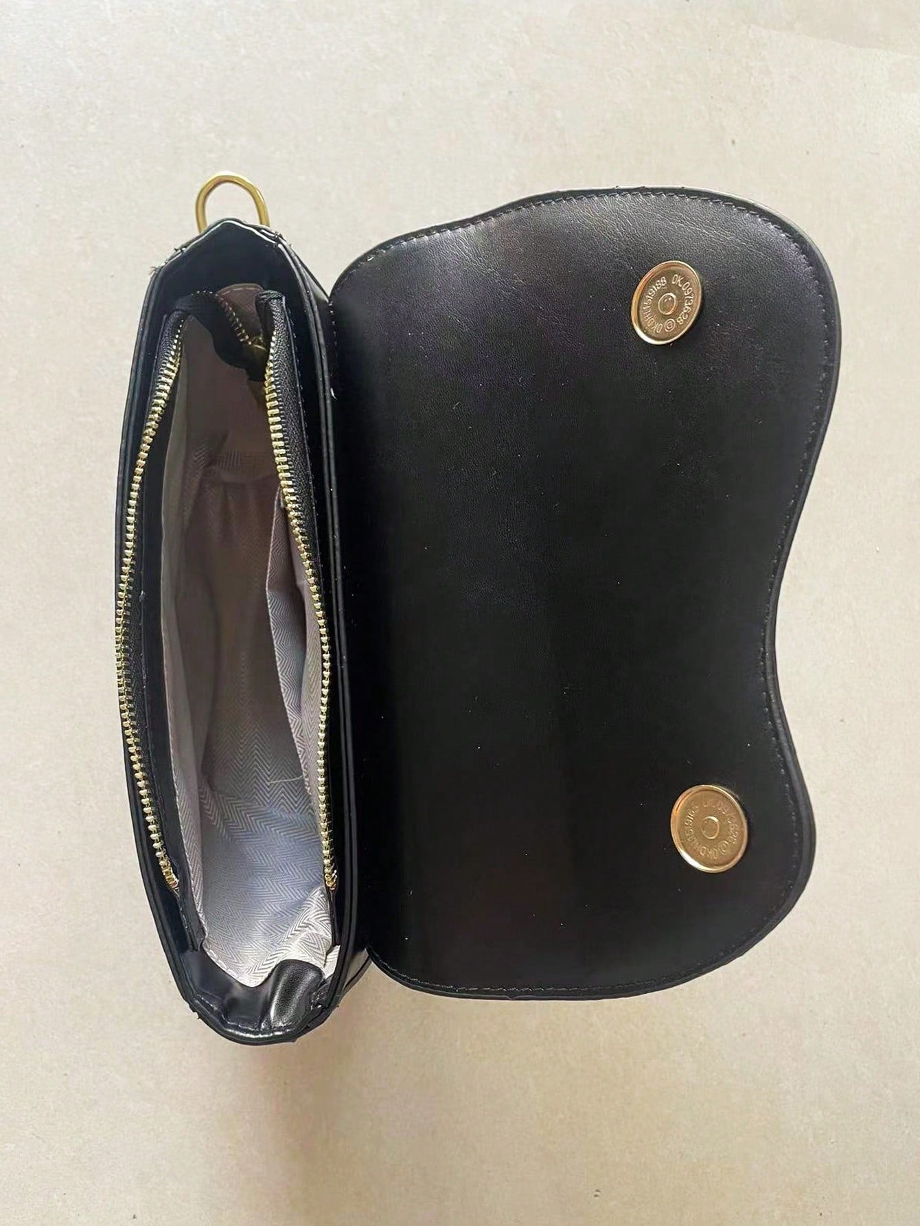 Metal Decor Flap Saddle Bag - Negative Apparel