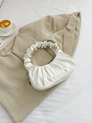 Minimalist Snap Button Ruched Bag - Negative Apparel