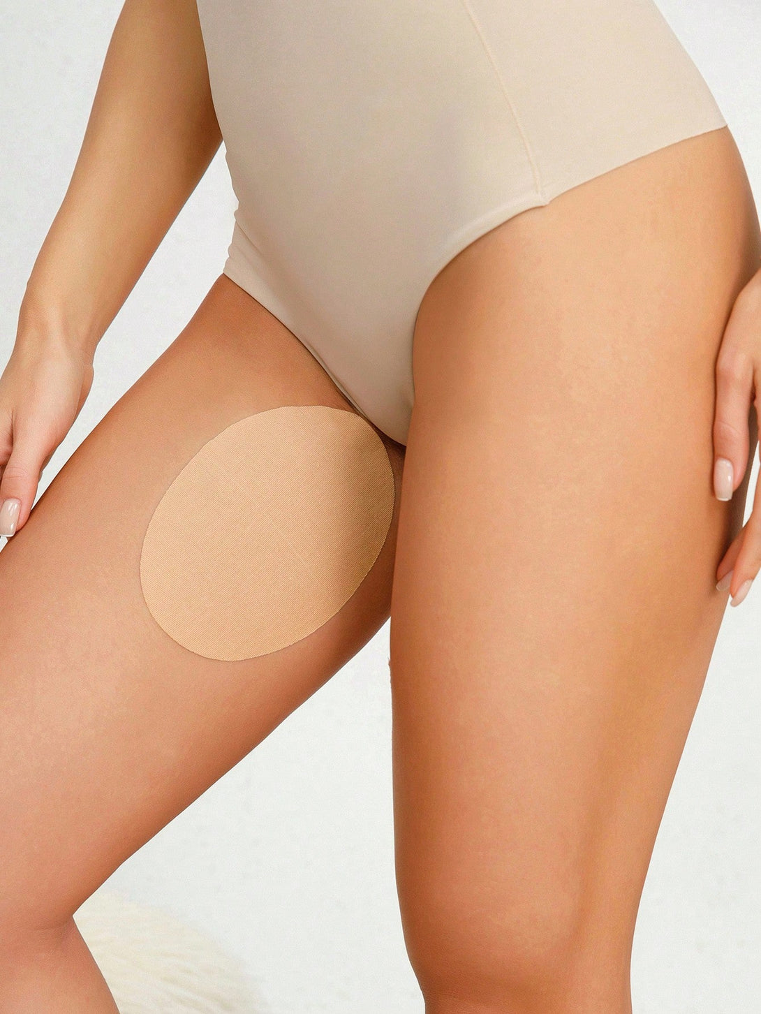 Plus 4pcs Solid Inner Thigh Anti-Wear Patch - Negative Apparel