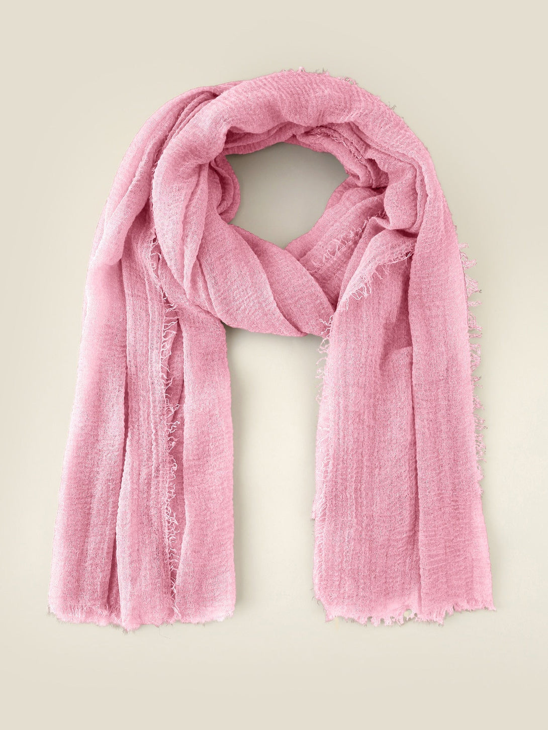 Raw Hem Solid Scarf - Negative Apparel