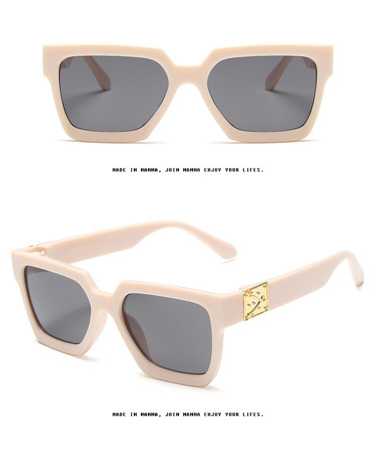 Retro Square Frame Sunglasses - Negative Apparel