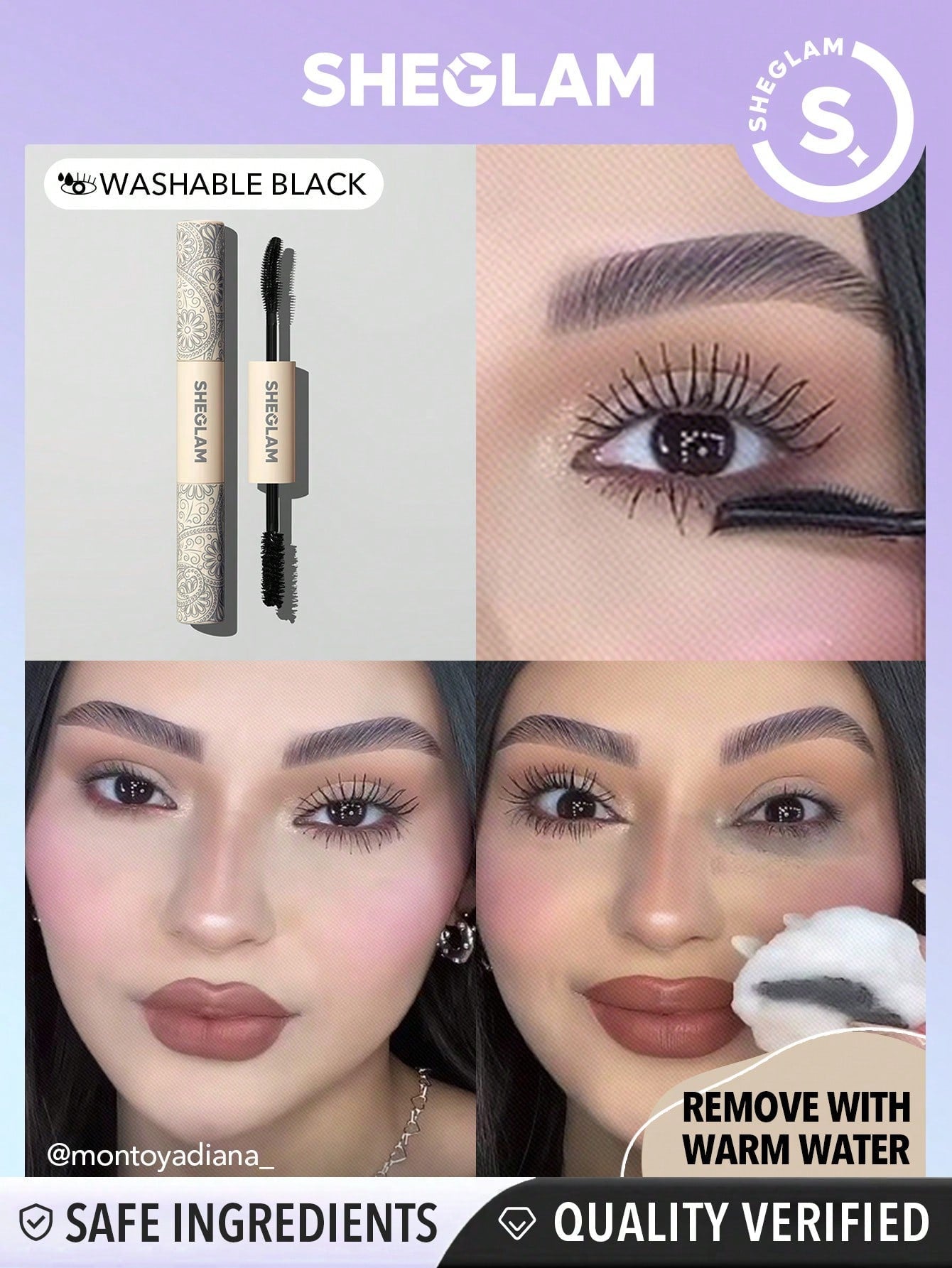 SHEGLAM All-In-One Volume & Length Mascara 2 In 1 - Negative Apparel