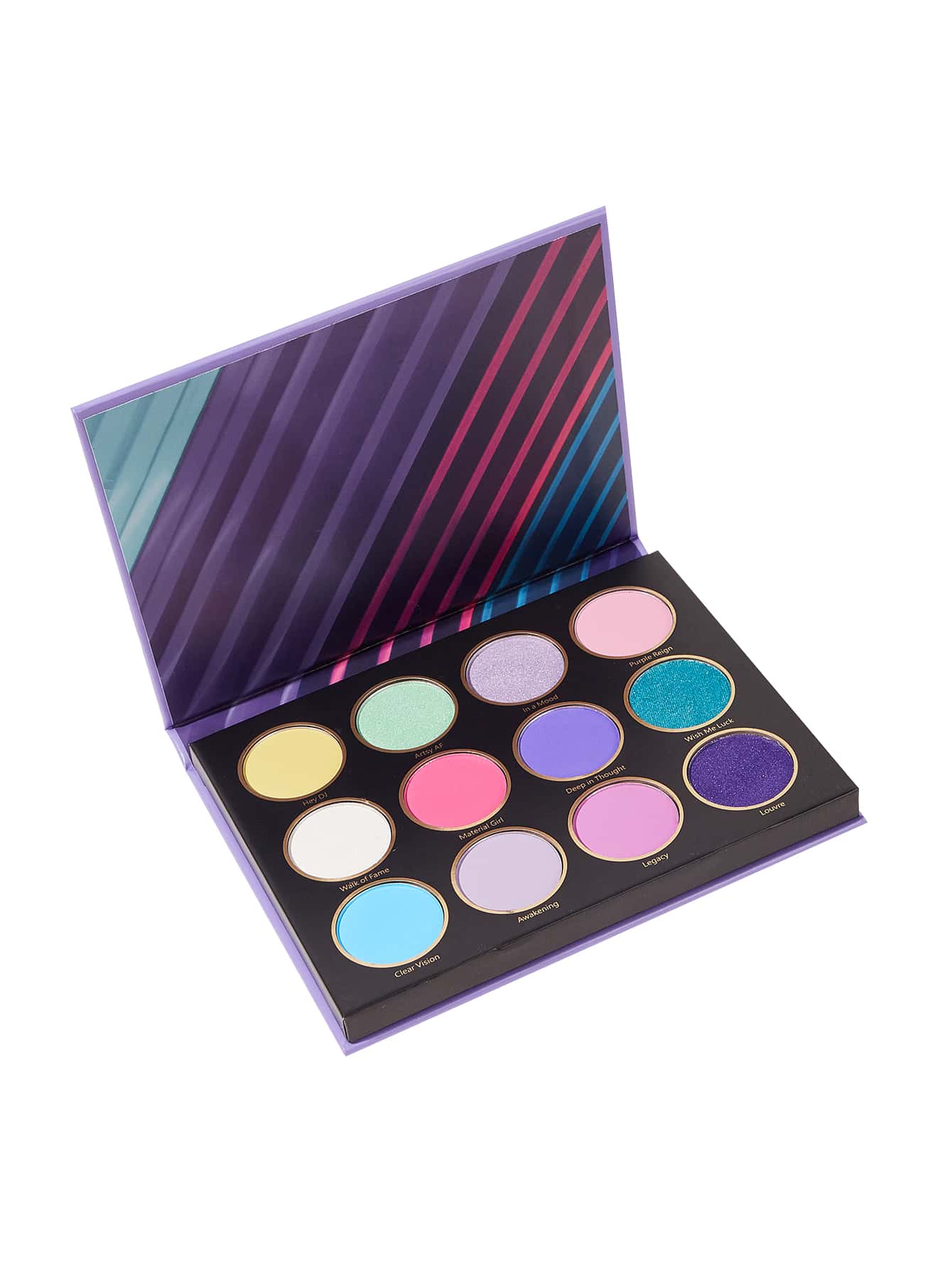 SHEGLAM Chill Track Palette 12-Clolor Shimmer Metallic Matte Eyeshadow Palette - Negative Apparel