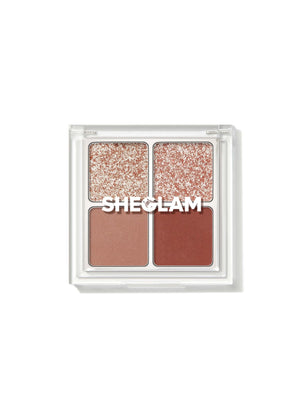 SHEGLAM Cosmic Crystal Eyeshadow Quad-Spellbound 4-Clolor Matte Glitter Eyeshadow Palette - Negative Apparel