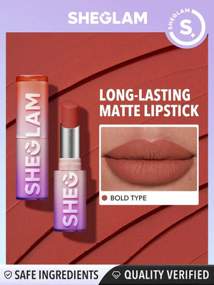 SHEGLAM Dynamatte Boom Long Lasting Matte Lipstick Orange Shades - Negative Apparel