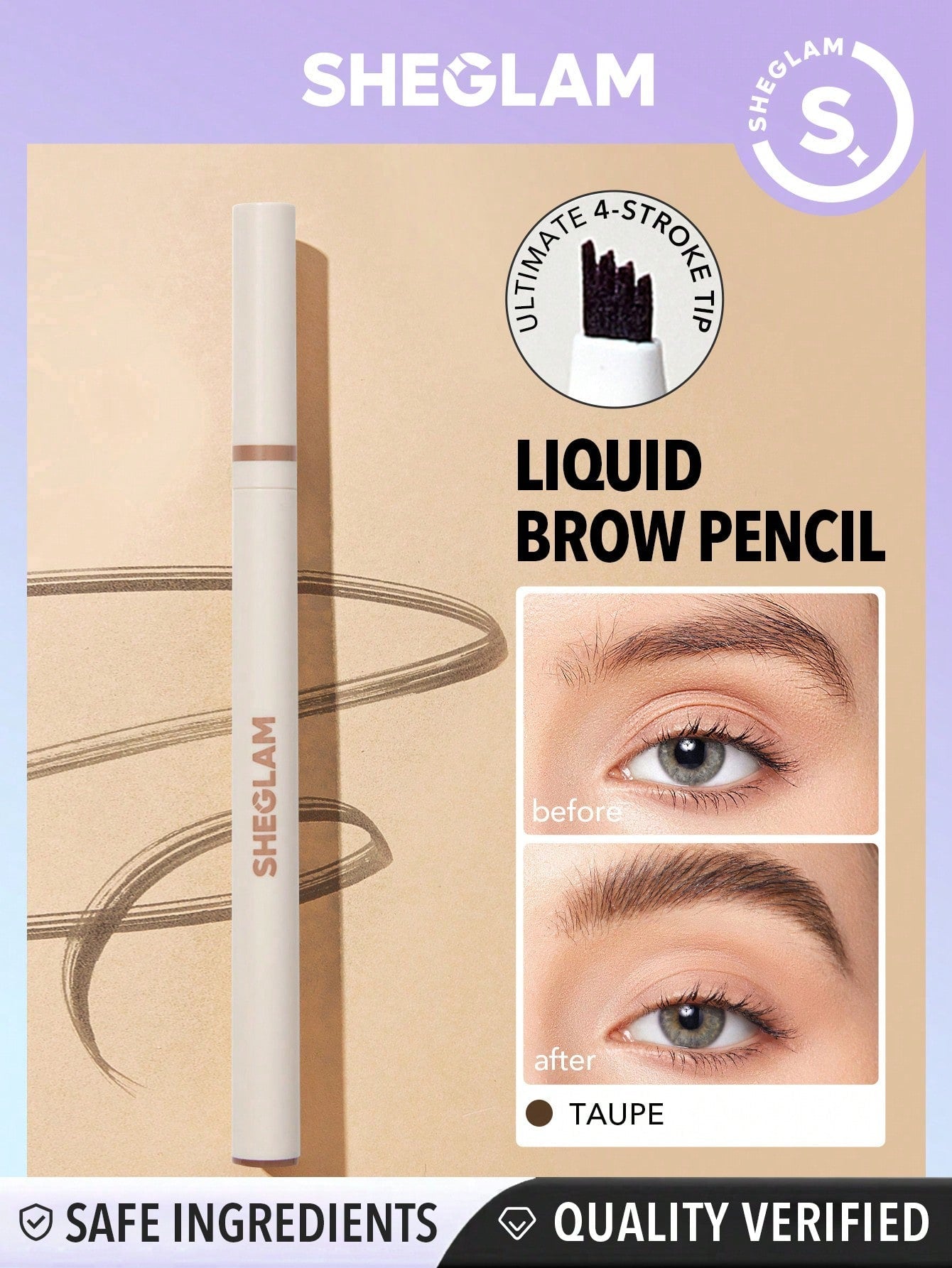 SHEGLAM Feather Better Liquid Eyebrow Pencil - Negative Apparel