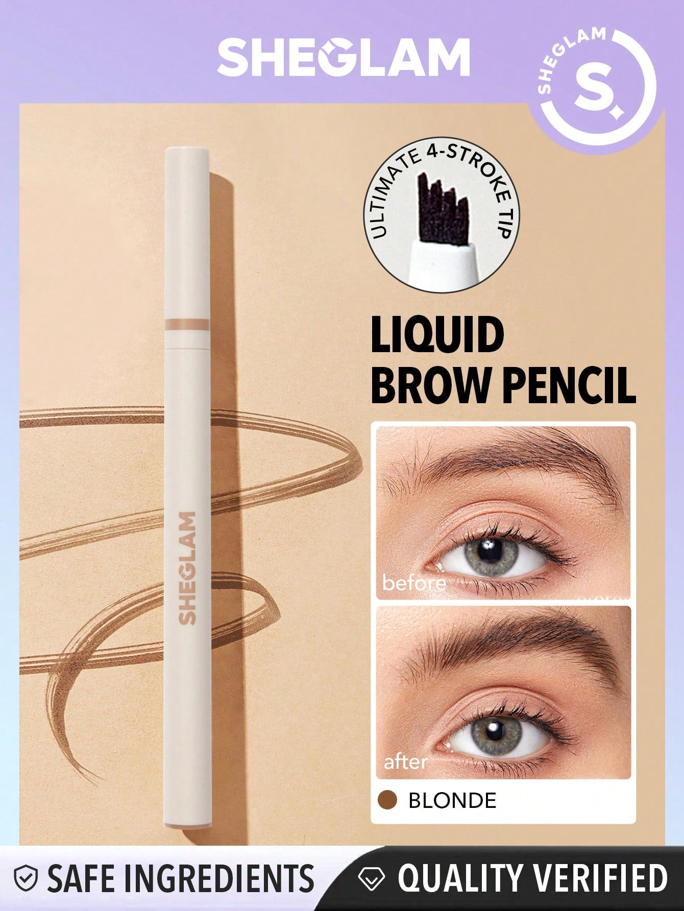 SHEGLAM Feather Better Liquid Eyebrow Pencil - Negative Apparel