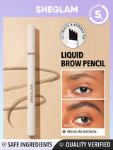 SHEGLAM Feather Better Liquid Eyebrow Pencil - Negative Apparel