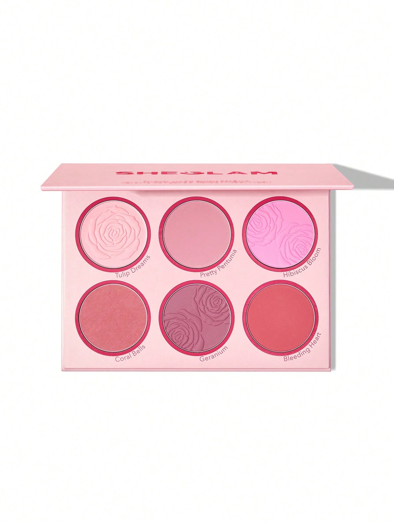 SHEGLAM Floral Flush Blush Palette 6-Color Pressed Powder - Negative Apparel