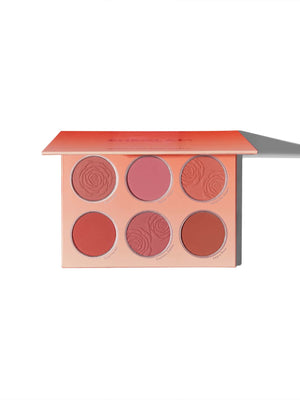 SHEGLAM Floral Flush Blush Palette 6-Color Pressed Powder - Negative Apparel