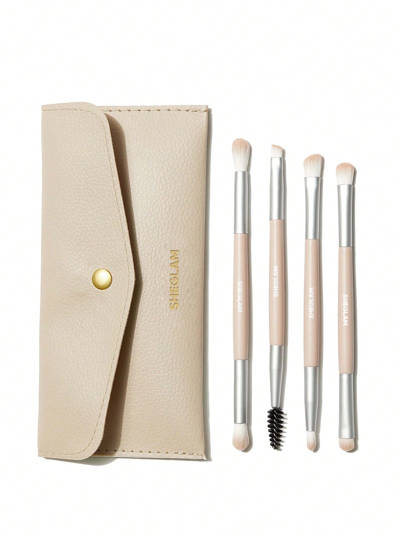 SHEGLAM Glam 101 Eye Essentials Brush Set With Bag - Negative Apparel