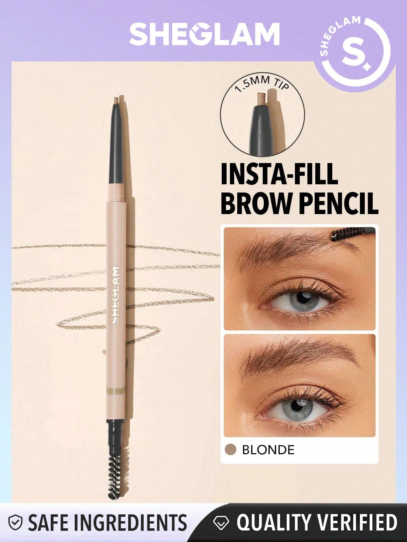 SHEGLAM Insta-fill Brow Pencil - Negative Apparel