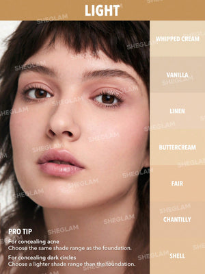 SHEGLAM Like Magic 12Hr Full Coverage Concealer-Linen Matte Liquid Concealer - Negative Apparel