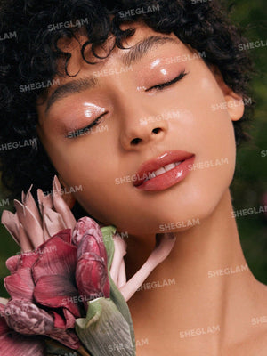 SHEGLAM Power Bouquet Lip Gloss -Shiny Tinted Moisturizing Lip Gloss - Negative Apparel