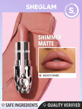 SHEGLAM Starlight Velvet Lipstick - Negative Apparel