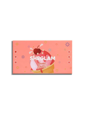 SHEGLAM Sweet Cheeks Blush Trio-Enamored 3-Clolor Powder Blush Palette - Negative Apparel