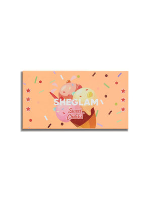 SHEGLAM Sweet Cheeks Blush Trio-Enamored 3-Clolor Powder Blush Palette - Negative Apparel