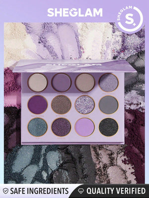 SHEGLAM Violet Vision Palette 12-Clolor Matte Shimmer Eyeshadow Palette - Negative Apparel