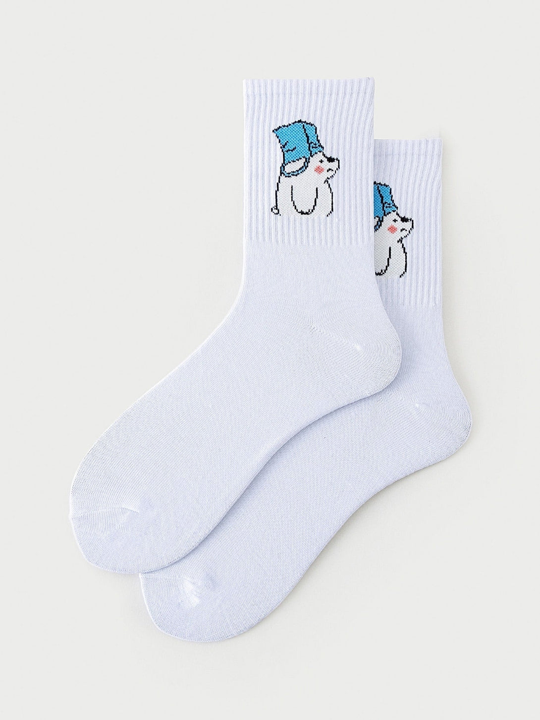SHEIN Cartoon pattern mid-neck socks - Negative Apparel