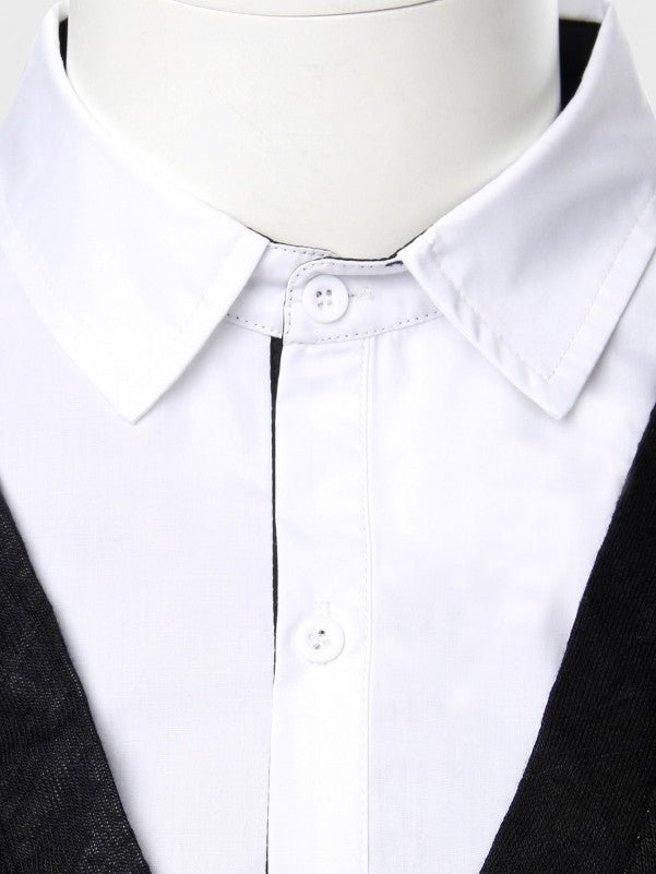 SHEIN Color Block Polo Shirt - Negative Apparel