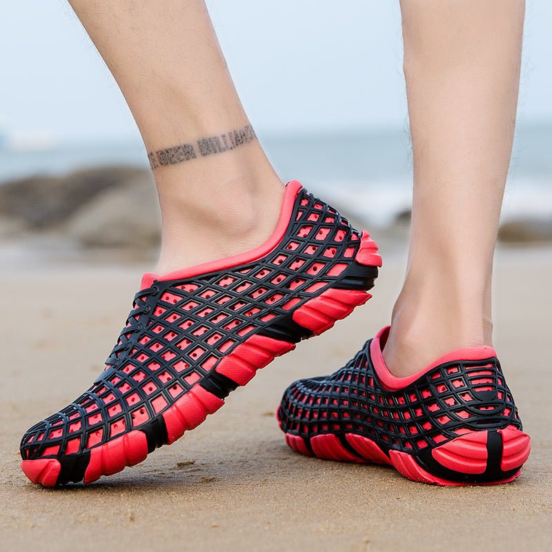 SHEIN Fashion ventilated hollow cut beehive clogs for men - Negative Apparel