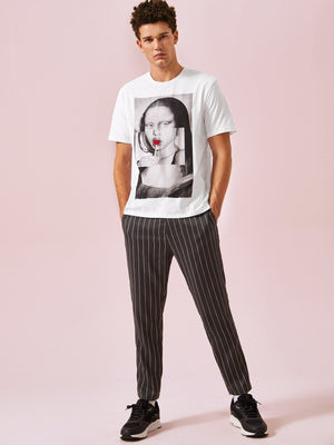 SHEIN Figure Graphic Tee - Negative Apparel